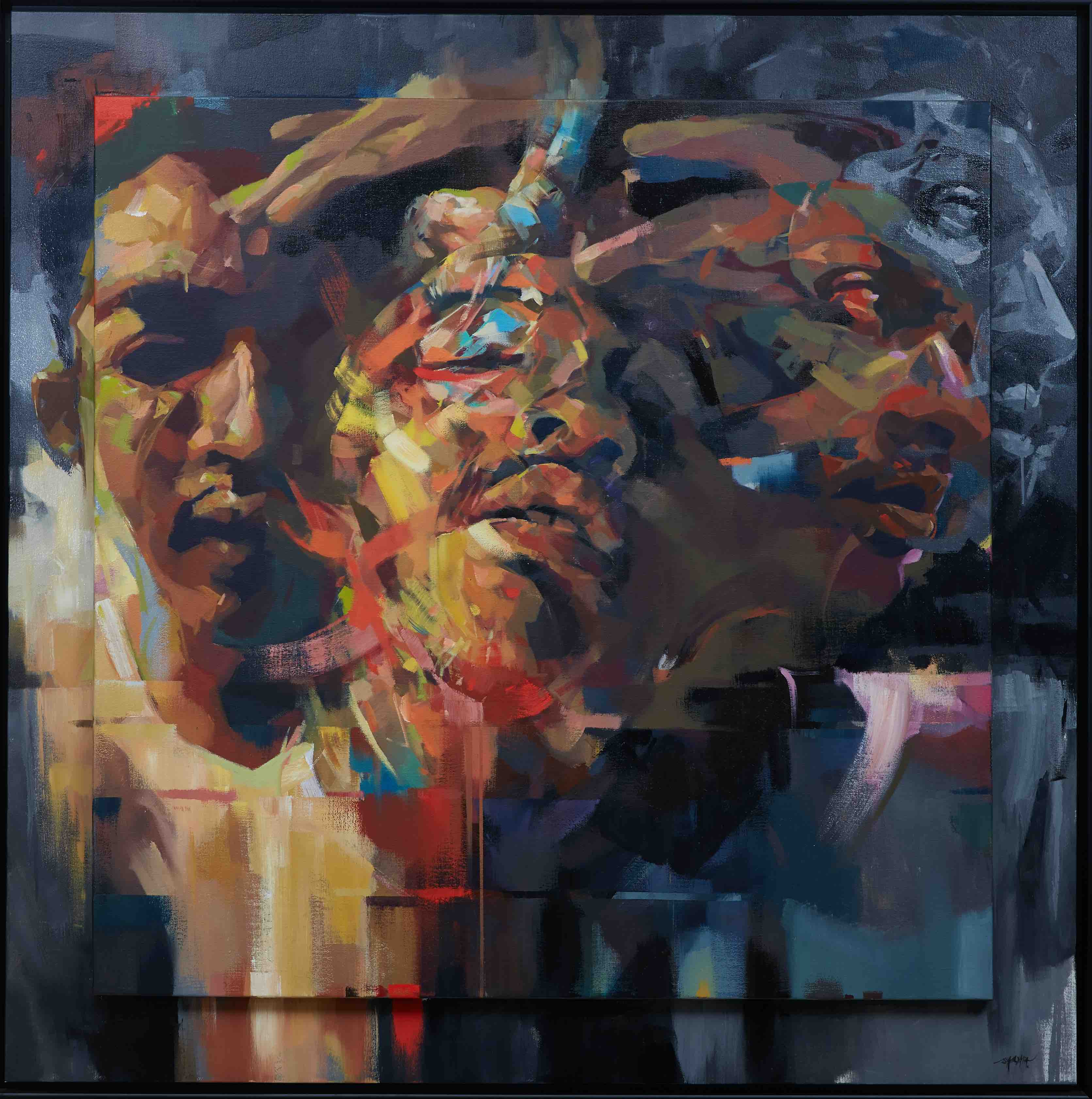  Ali Nurazamal - Autopilot, 2016, 2016, 189 x 189 cm, Oil on canvas 