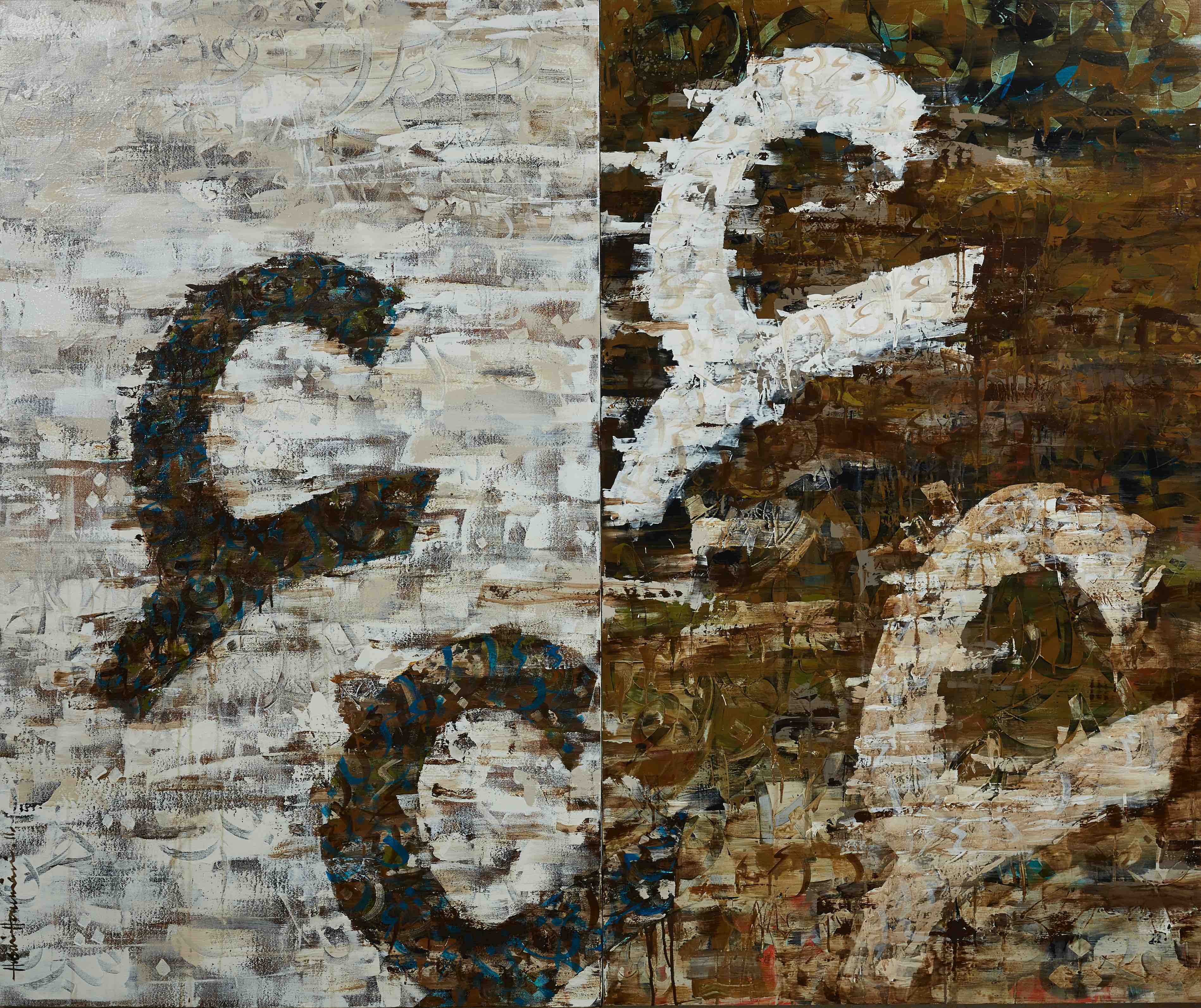  Husin Hourmain - Hamzah, 183 x 152 cm, Acrylic on canvas 