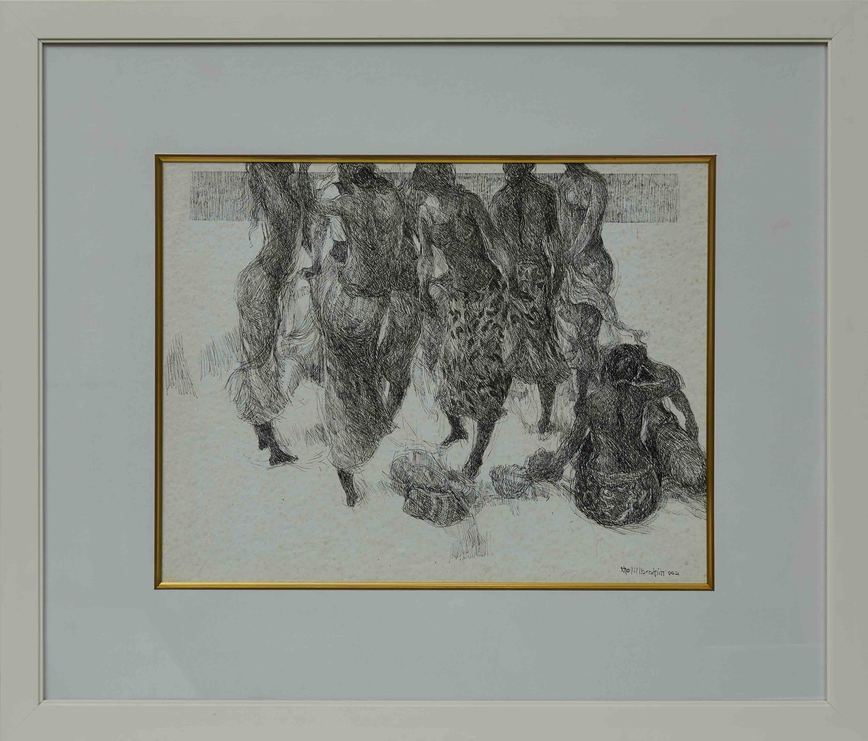  Khalil Ibrahim - The Spirit of the East Coast and Sanur, 2002, 44 x 56 cm, Ink on paper 